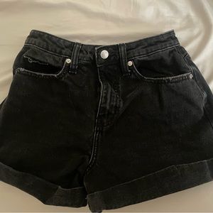 Black Wild Fable High Rise Mom Shorts
